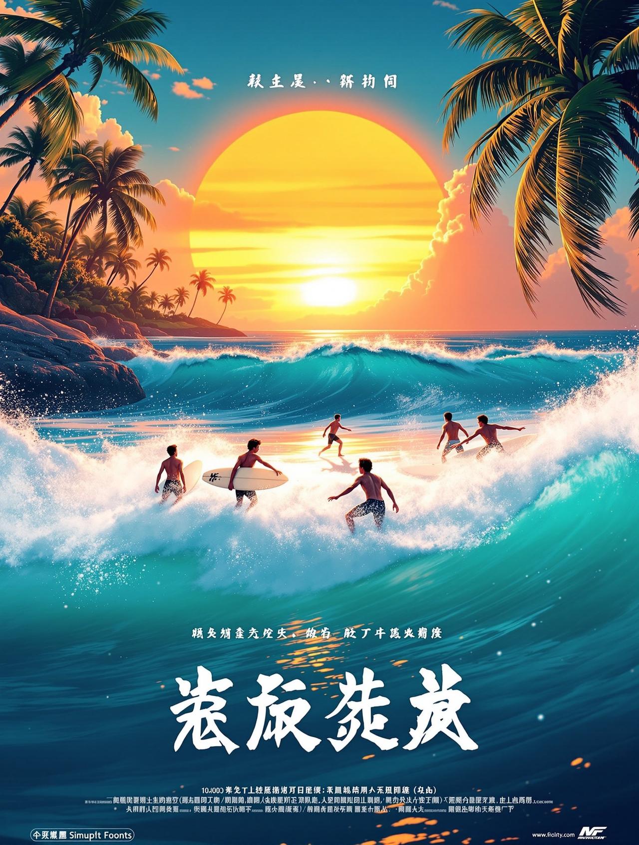 红色冲浪板